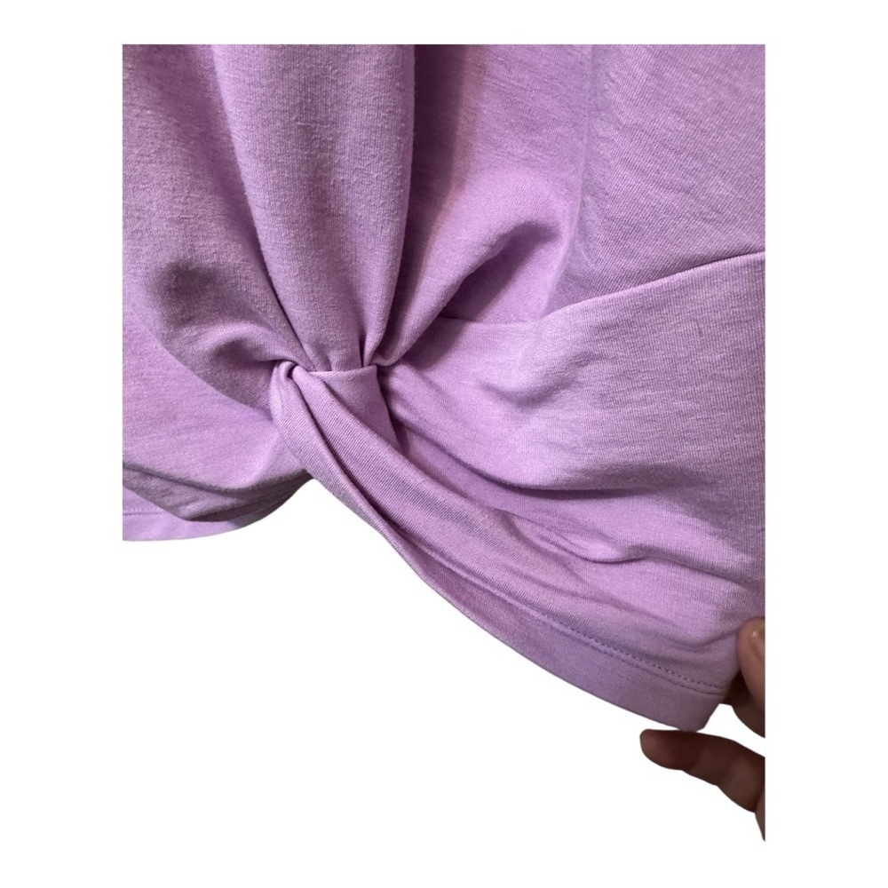 Skechers Lilac Short Sleeve Knot-Front Tee. Size XXL. - Picture 4 of 7